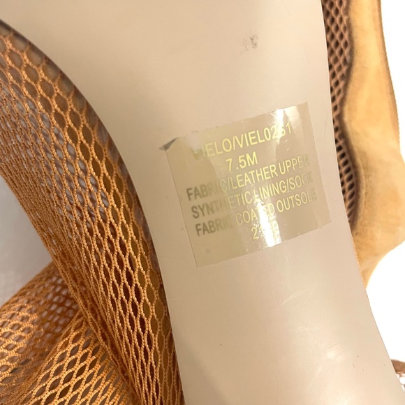NWOT Steve Madden size 7.5 nude fishnet and jelly stilleto heels. Never worn! - Picture 5 of 5